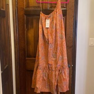 Zara One shoulder maxi